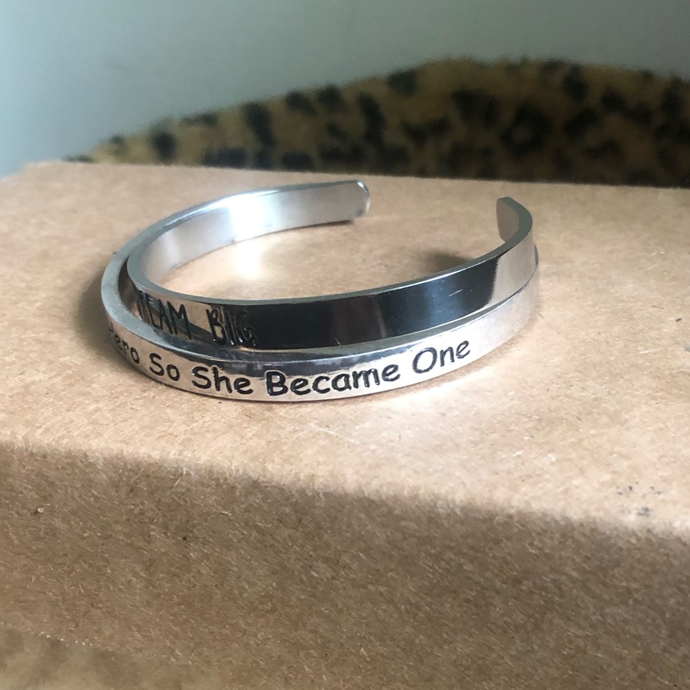 2 Inspirational Cuff Bracelets - image 3